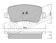 692.0 Sada brzdových destiček, kotoučová brzda fri.tech.