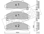 699.0 Sada brzdových destiček, kotoučová brzda fri.tech.