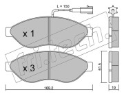 724.0 Sada brzdových destiček, kotoučová brzda fri.tech.