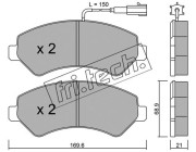 725.2 Sada brzdových destiček, kotoučová brzda fri.tech.