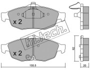 731.0 Sada brzdových destiček, kotoučová brzda fri.tech.