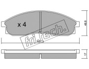 756.0 Sada brzdových destiček, kotoučová brzda fri.tech.