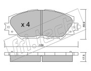 763.0 Sada brzdových destiček, kotoučová brzda fri.tech.