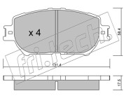 767.0 Sada brzdových destiček, kotoučová brzda fri.tech.