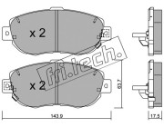 772.0 Sada brzdových destiček, kotoučová brzda fri.tech.