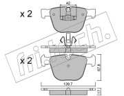 789.6 Sada brzdových destiček, kotoučová brzda fri.tech.