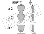 790.0 Sada brzdových destiček, kotoučová brzda fri.tech.