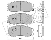 794.0 Sada brzdových destiček, kotoučová brzda fri.tech.