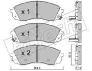 801.0 Sada brzdových destiček, kotoučová brzda fri.tech.