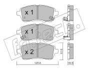 809.1 Sada brzdových destiček, kotoučová brzda fri.tech.