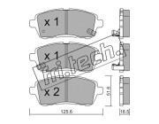 809.1 Sada brzdových destiček, kotoučová brzda fri.tech.