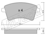 828.0 Sada brzdových destiček, kotoučová brzda fri.tech.