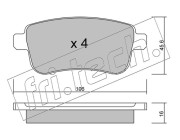 834.0 Sada brzdových destiček, kotoučová brzda fri.tech.