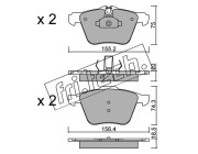852.0 fri.tech. sada brzdových platničiek kotúčovej brzdy 852.0 fri.tech.