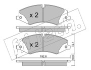 853.0 Sada brzdových destiček, kotoučová brzda fri.tech.