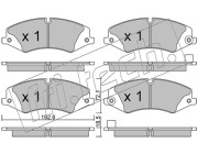 853.6 Sada brzdových destiček, kotoučová brzda fri.tech.