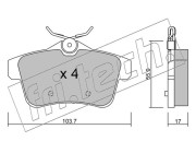 872.0 Sada brzdových destiček, kotoučová brzda fri.tech.