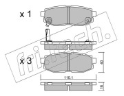 892.0 Sada brzdových destiček, kotoučová brzda fri.tech.