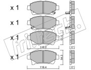 894.0 Sada brzdových destiček, kotoučová brzda fri.tech.