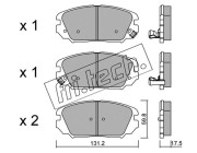 902.0 fri.tech. sada brzdových platničiek kotúčovej brzdy 902.0 fri.tech.