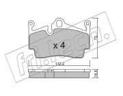 911.0 Sada brzdových destiček, kotoučová brzda fri.tech.