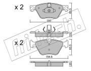 935.0 Sada brzdových destiček, kotoučová brzda fri.tech.