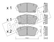 957.0 Sada brzdových destiček, kotoučová brzda fri.tech.