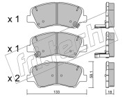 959.0 Sada brzdových destiček, kotoučová brzda fri.tech.