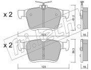 967.0 Sada brzdových destiček, kotoučová brzda fri.tech.