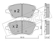 992.0 Sada brzdových destiček, kotoučová brzda fri.tech.