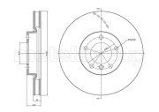 BD1080 Brzdový kotouč fri.tech.