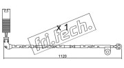 SU.156 fri.tech. výstrażný kontakt opotrebenia brzdového oblożenia SU.156 fri.tech.