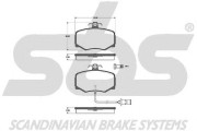1501221209 sbs sada brzdových platničiek kotúčovej brzdy 1501221209 sbs