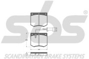 1501222509 sbs sada brzdových platničiek kotúčovej brzdy 1501222509 sbs