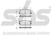 1501223224 Sada brzdových destiček, kotoučová brzda sbs