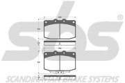 1501223231 Sada brzdových destiček, kotoučová brzda sbs