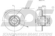 1815201205 Brzdový kotouč sbs