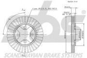 1815312238 Brzdový kotouč sbs