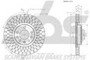 1815312353 sbs brzdový kotúč 1815312353 sbs