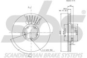 1815312544 sbs brzdový kotúč 1815312544 sbs