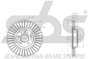 1815312591 Brzdový kotouč sbs