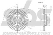 1815312658 sbs brzdový kotúč 1815312658 sbs