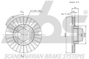 1815313019 Brzdový kotouč sbs