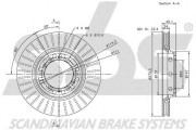 1815313030 Brzdový kotouč sbs