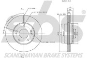 1815313034 Brzdový kotouč sbs