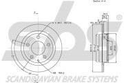 1815313257 Brzdový kotouč sbs