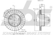 1815314810 Brzdový kotouč sbs