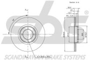 1815314811 sbs brzdový kotúč 1815314811 sbs