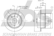 1815315005 Brzdový kotouč sbs