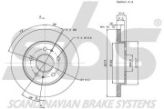 1815315112 sbs brzdový kotúč 1815315112 sbs